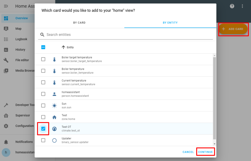 Home Assistant Thermostat Card Search