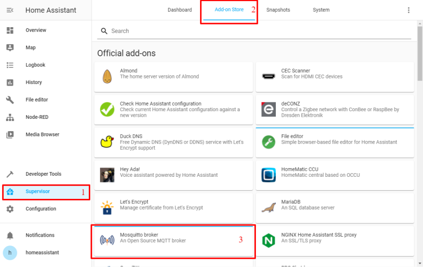 Home Assistant Mosquitto Configuration