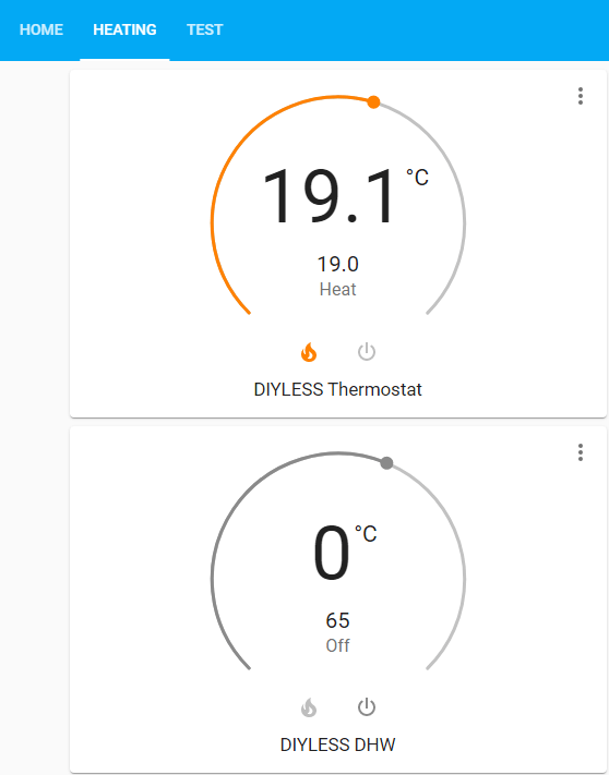 DIYLESS Thermostat HA